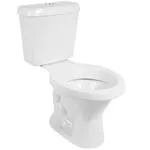 Kit Bacia com Caixa Acoplada Liberty 6 Litros Branca com Kit de InstalaÃ§Ã£o e Assento - 015002 - SANTAMARINA